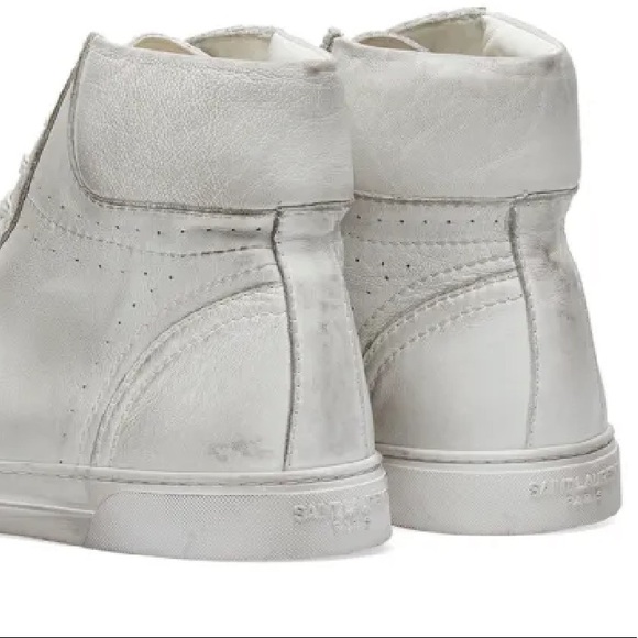 New without box.SAINT LAURENT HIGHTOP SNEAKERS SIZE 40 - Picture 4 of 10